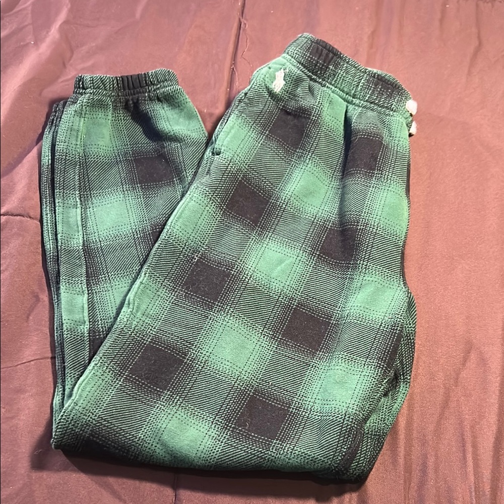 Polo by Ralph Lauren Green and Black Sweatpants